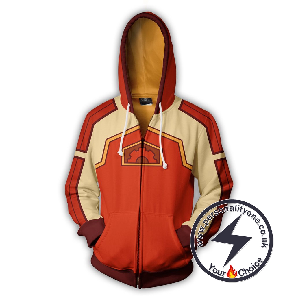 Avatar The Last Airbender Fire Ferret Zip Up Hoodie Jacket